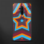 y2k red blue stars glass case for oneplus 7t pro image