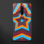 y2k red blue stars glass case for oneplus 7 pro image