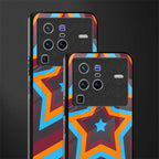 y2k red blue stars glass case for vivo x80 pro 5g image-2