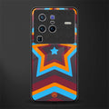 y2k red blue stars glass case for vivo x80 pro 5g image