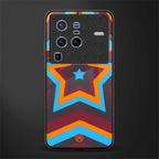 y2k red blue stars glass case for vivo x80 pro 5g image