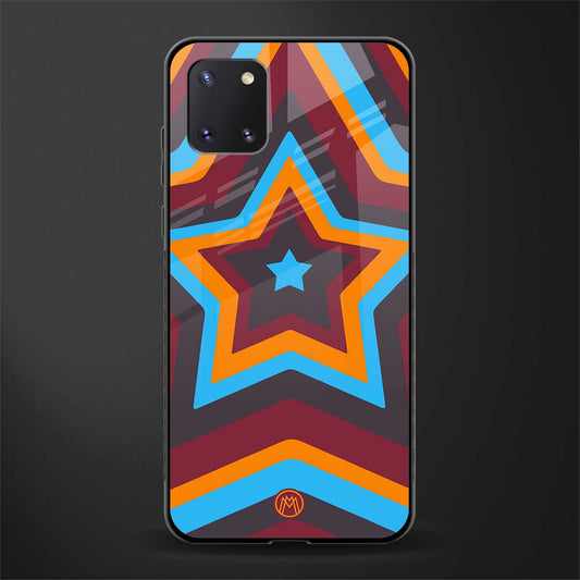 y2k red blue stars glass case for samsung a81 image