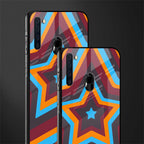 y2k red blue stars glass case for samsung a21 image-2
