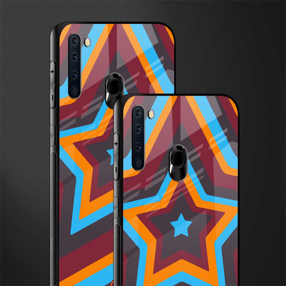 y2k red blue stars glass case for samsung a21 image-2
