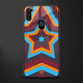 y2k red blue stars glass case for samsung a11 image