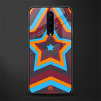 y2k red blue stars glass case for oneplus 8 image