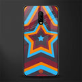 y2k red blue stars glass case for oneplus 6t image