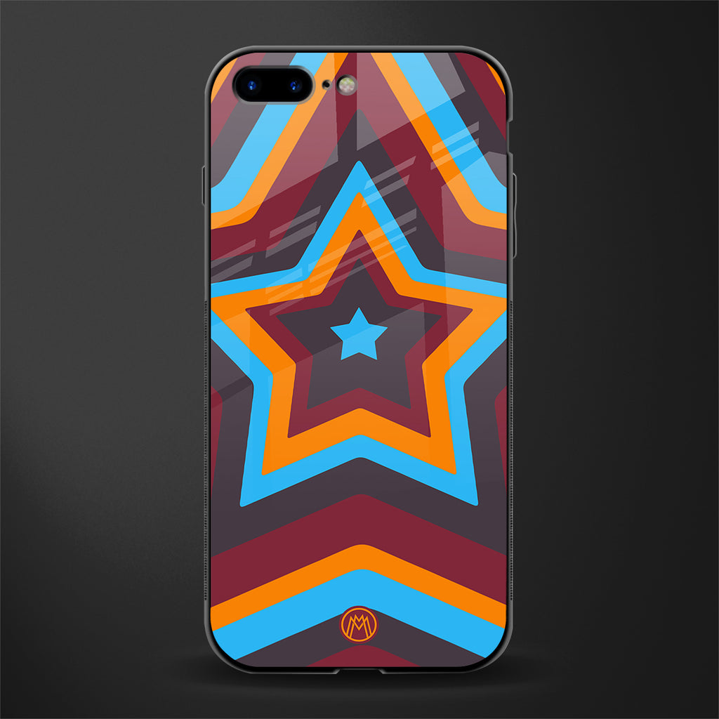 y2k red blue stars glass case for iphone 7 plus image