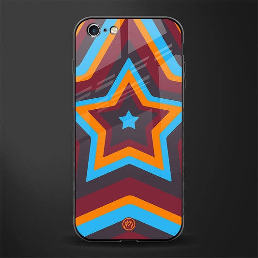 y2k red blue stars glass case for iphone 6 image