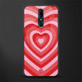 y2k red hearts aesthetic glass case for oppo a9 image