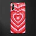 y2k red hearts aesthetic glass case for vivo z1x image