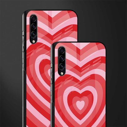 y2k red hearts aesthetic glass case for samsung galaxy a30s image-2