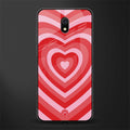 y2k red hearts aesthetic glass case for redmi 8a image