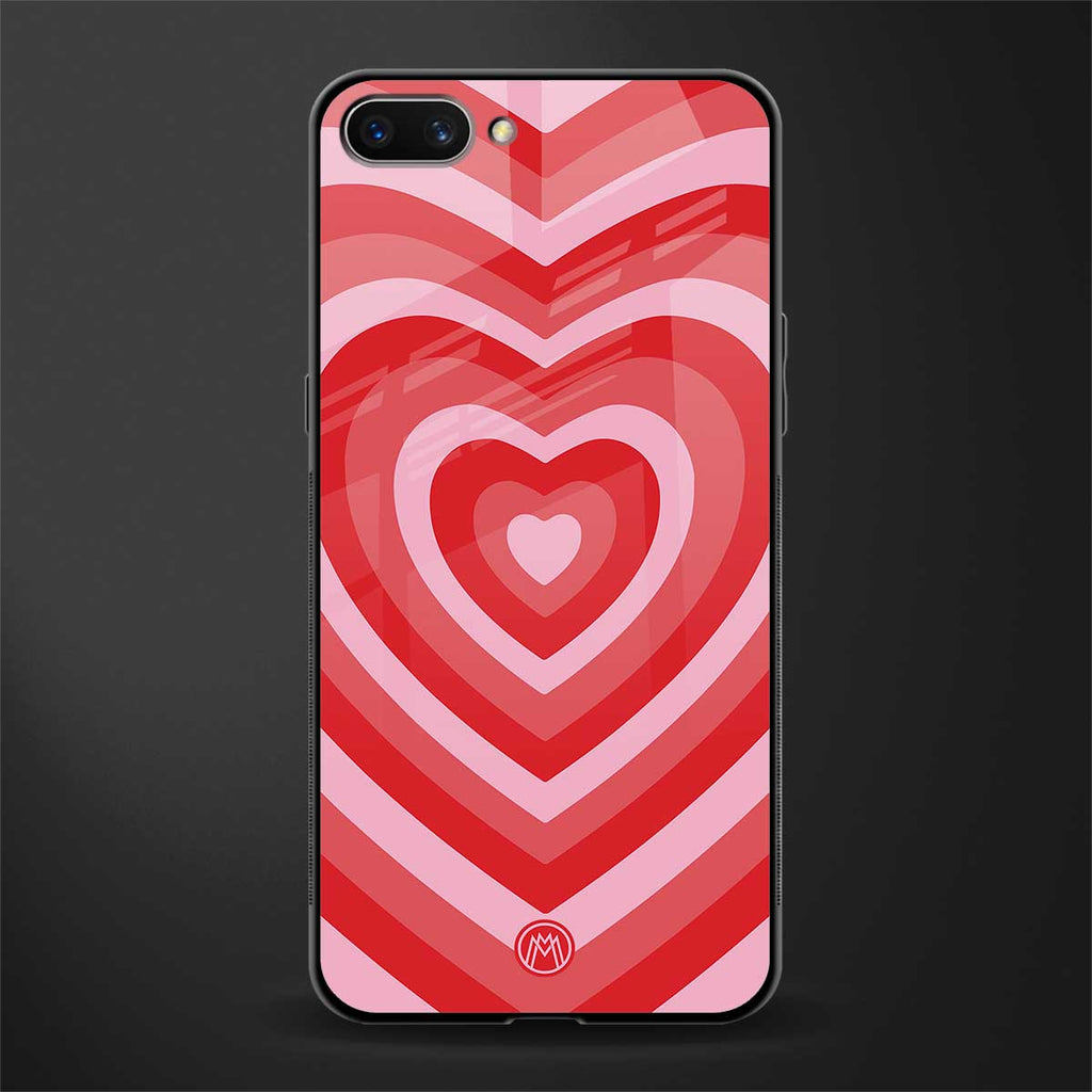 y2k red hearts aesthetic glass case for realme c1 image