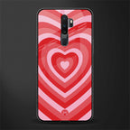 y2k red hearts aesthetic glass case for oppo a5 2020 image