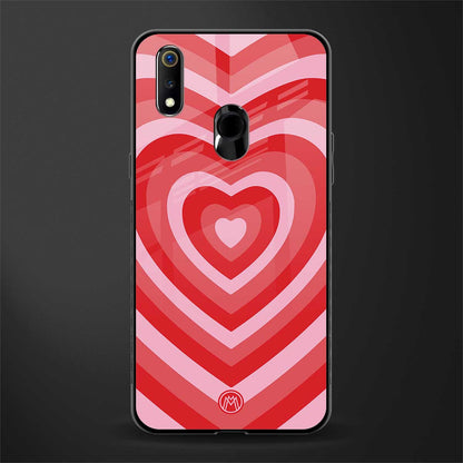 y2k red hearts aesthetic glass case for realme 3 pro image