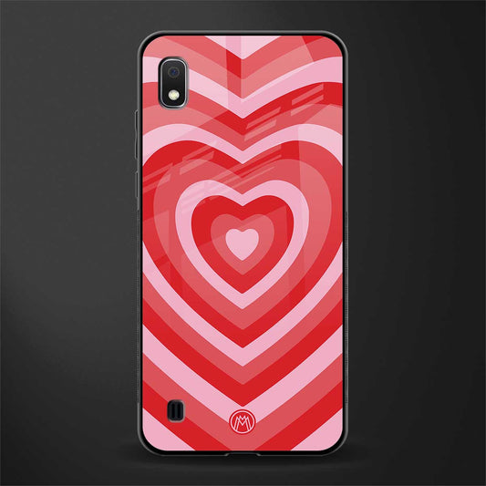 y2k red hearts aesthetic glass case for samsung galaxy a10 image