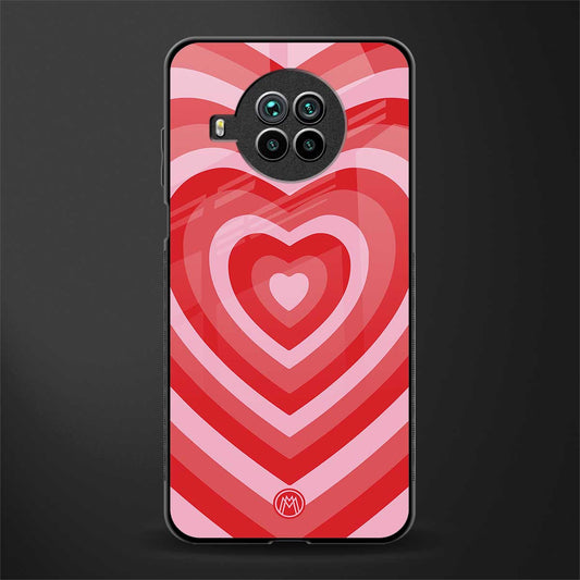 y2k red hearts aesthetic glass case for mi 10i image
