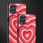 y2k red hearts aesthetic glass case for samsung galaxy f62 image-2