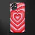 y2k red hearts aesthetic glass case for iphone 12 image