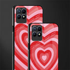 y2k red hearts aesthetic glass case for realme narzo 50 image-2