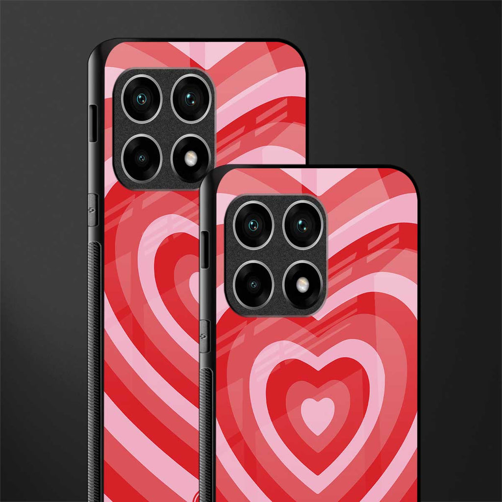 y2k red hearts aesthetic glass case for oneplus 10 pro 5g image-2