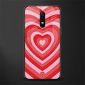 y2k red hearts aesthetic glass case for oneplus 6 image