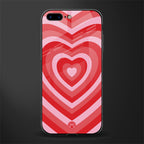 y2k red hearts aesthetic glass case for iphone 7 plus image