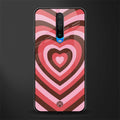y2k red pink brown hearts aesthetic glass case for poco x2 image
