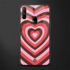 y2k red pink brown hearts aesthetic glass case for realme narzo 10a image