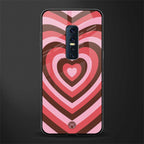 y2k red pink brown hearts aesthetic glass case for vivo v17 pro image