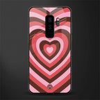 y2k red pink brown hearts aesthetic glass case for samsung galaxy s9 plus image