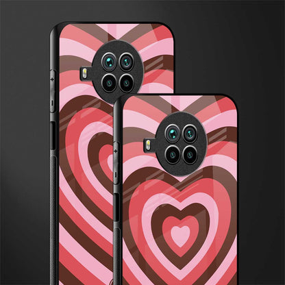 y2k red pink brown hearts aesthetic glass case for mi 10i image-2