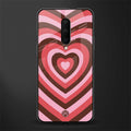 y2k red pink brown hearts aesthetic glass case for oneplus 7 pro image