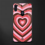 y2k red pink brown hearts aesthetic glass case for samsung a11 image