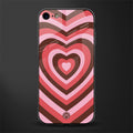 y2k red pink brown hearts aesthetic glass case for iphone se 2020 image