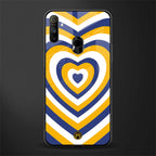 y2k yellow blue hearts aesthetic glass case for realme narzo 10a image