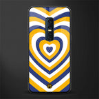 y2k yellow blue hearts aesthetic glass case for vivo v17 pro image