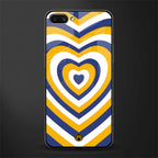 y2k yellow blue hearts aesthetic glass case for realme c1 image