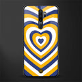y2k yellow blue hearts aesthetic glass case for oppo a9 2020 image