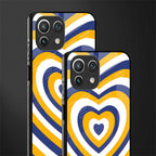 y2k yellow blue hearts aesthetic glass case for mi 11 lite image-2
