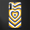 y2k yellow blue hearts aesthetic glass case for realme x2 image