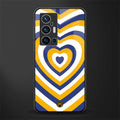 y2k yellow blue hearts aesthetic glass case for vivo x70 pro plus image