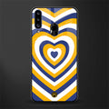 y2k yellow blue hearts aesthetic glass case for samsung galaxy a20s image