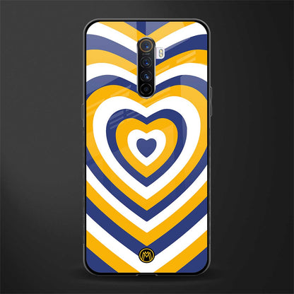 y2k yellow blue hearts aesthetic glass case for realme x2 pro image
