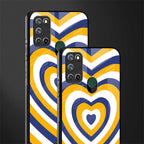 y2k yellow blue hearts aesthetic glass case for realme 7i image-2
