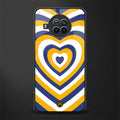y2k yellow blue hearts aesthetic glass case for mi 10i image