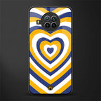 y2k yellow blue hearts aesthetic glass case for mi 10i image