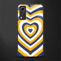 y2k yellow blue hearts aesthetic glass case for vivo y51a image