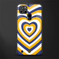 y2k yellow blue hearts aesthetic glass case for realme c21 image